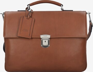 Picard Document Bag 'Authentic' in Brown: front