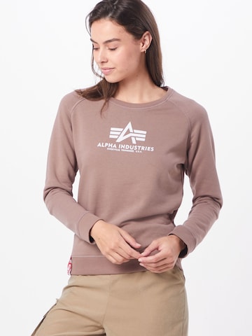 ALPHA INDUSTRIES Sweatshirt in Roze: voorkant