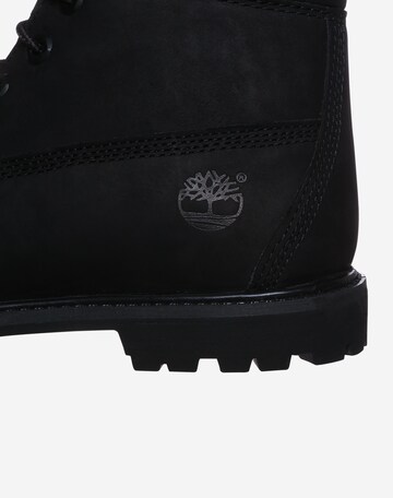 TIMBERLAND Lace-Up Ankle Boots 'Prem Wheat' in Black