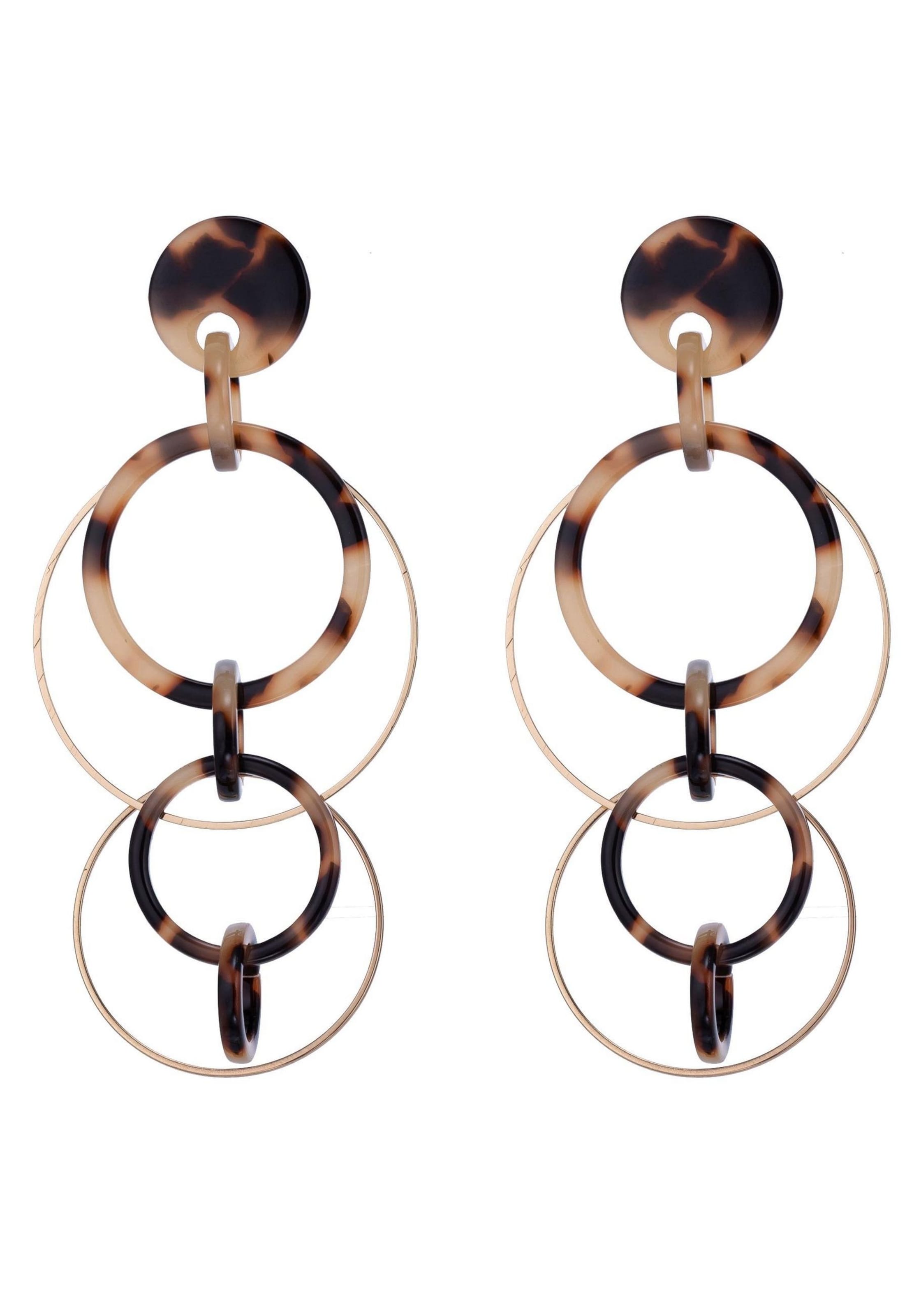 J. Jayz Ohrstecker in Braun: Vorderseite