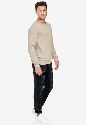 Redbridge Sweatshirt Bristol in schlichtem Design in Beige: predná strana