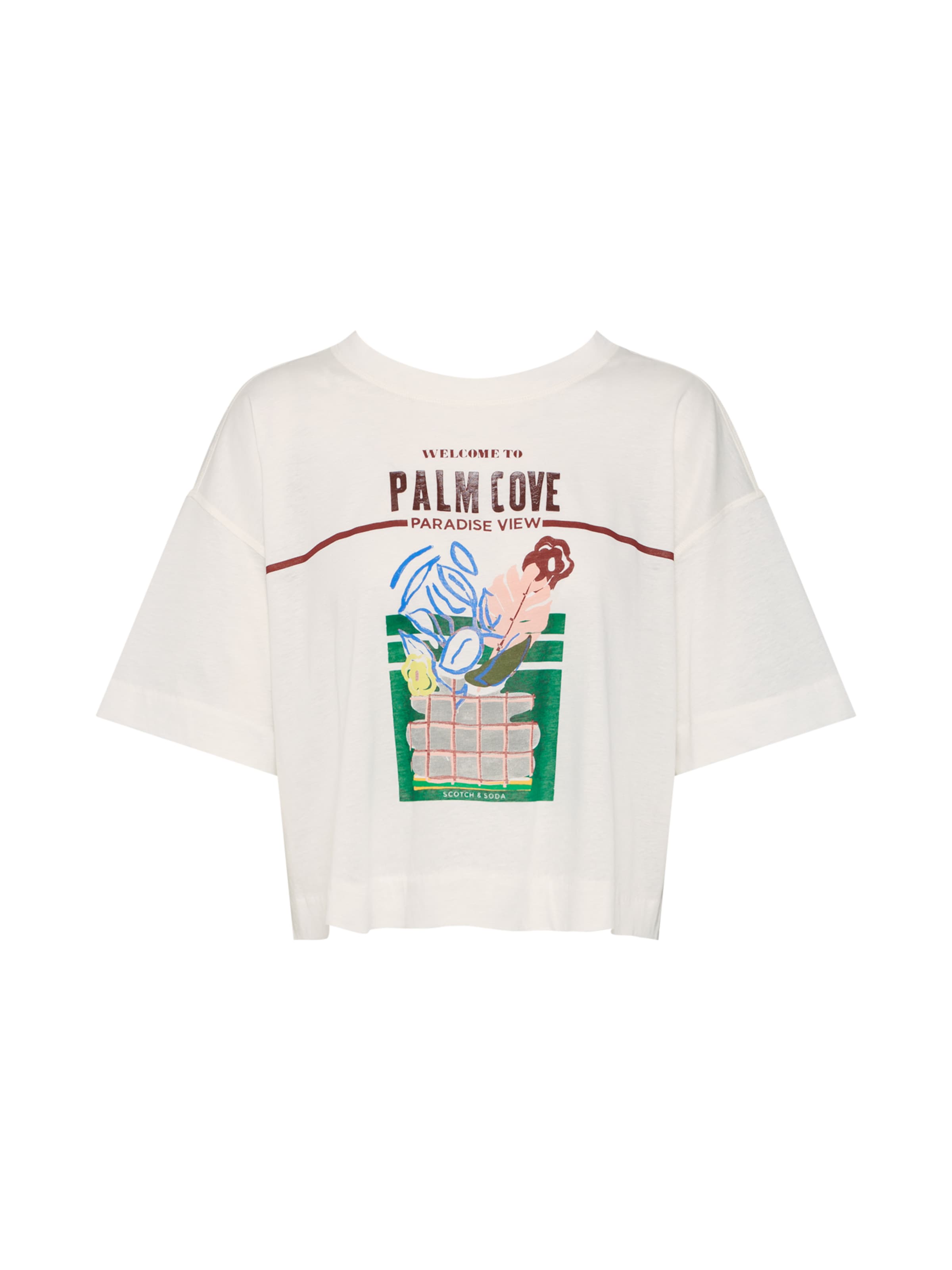 SCOTCH & SODA - Oversized shirt 'Palm Cove' in de kleur Gemengde kleuren