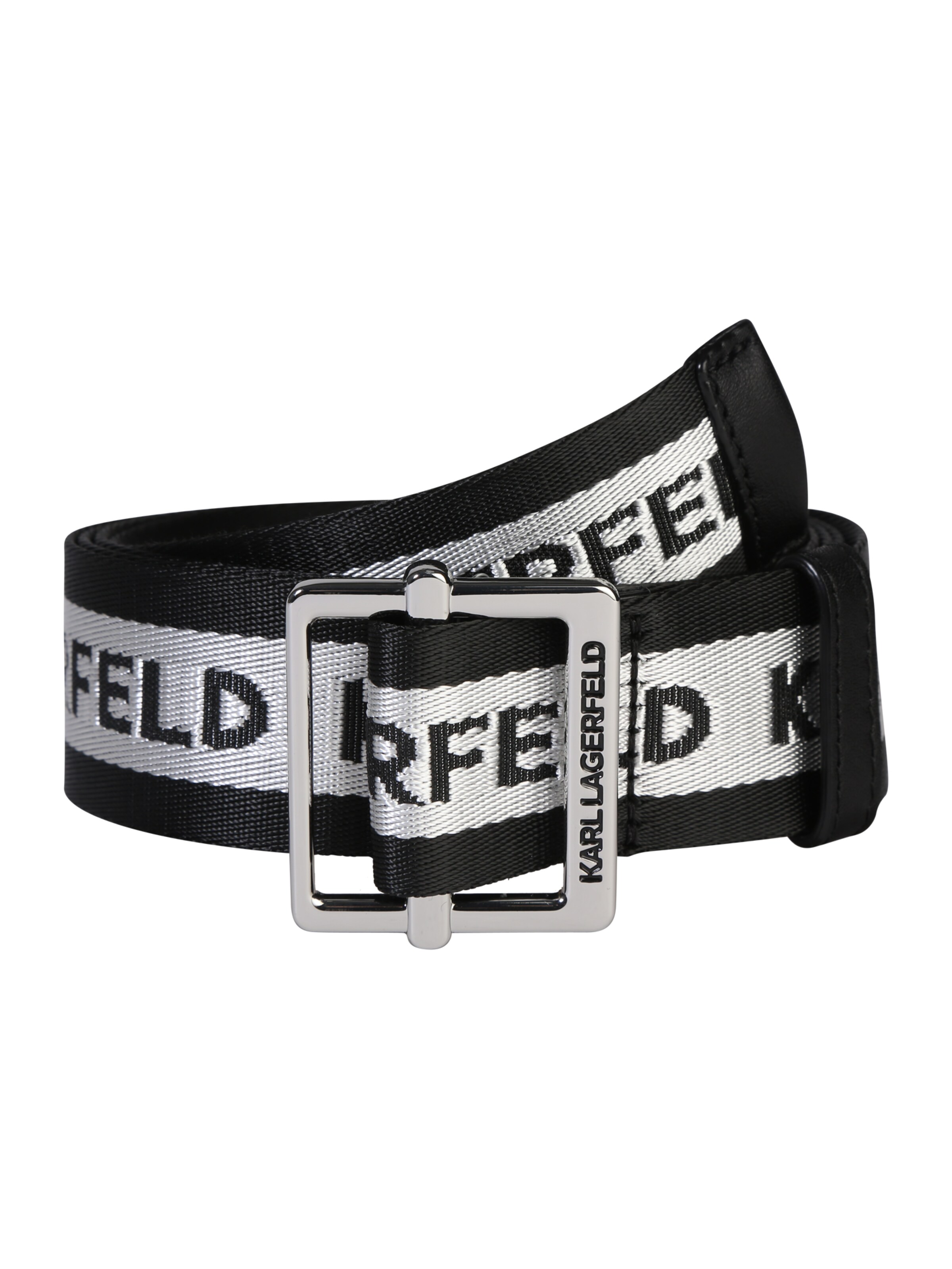 Karl Lagerfeld - Riem 'karl logo webbing belt' in de kleur Zwart