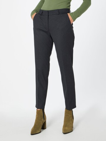 Coupe slim Pantalon à plis s.Oliver BLACK LABEL en gris : devant