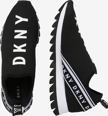 DKNY Platform trainers 'ABBI' in Black: side