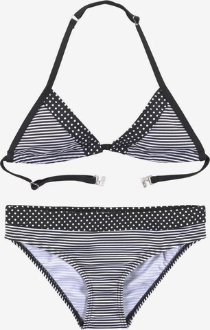 s.Oliver Beachwear Triangel-Bikini in Schwarz