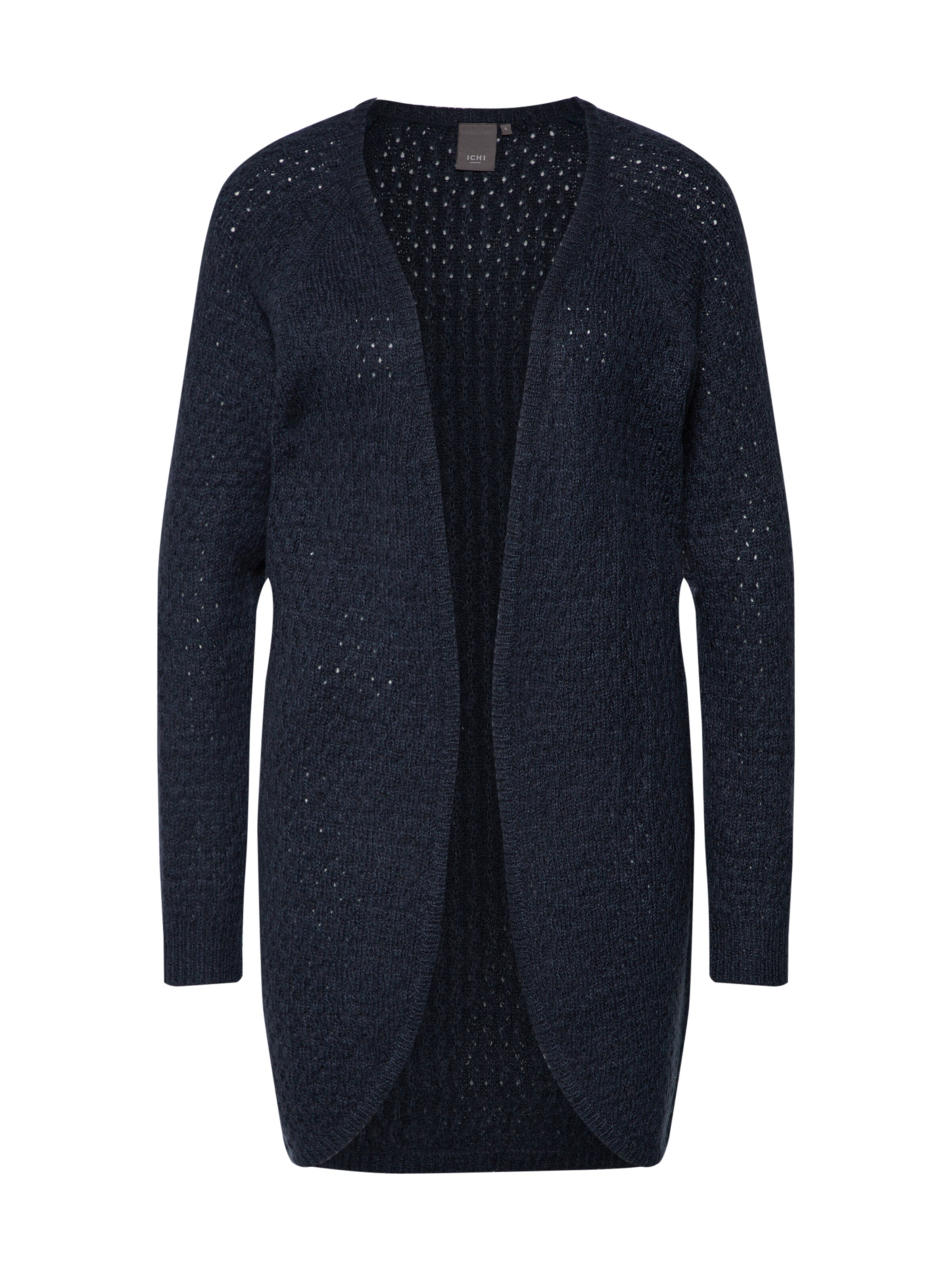 ICHI - Gebreid vest 'Olanda Ca' in de kleur Donkerblauw