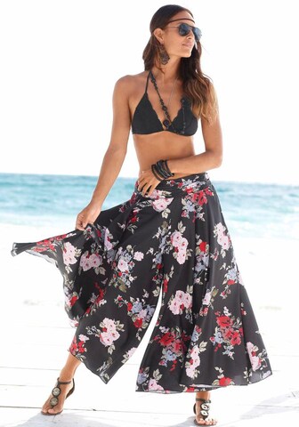 LASCANA Wide leg Pants in Black