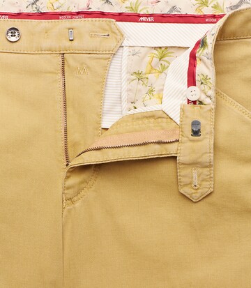 Meyer Hosen Slim fit Chino Pants 'Chicago' in Yellow