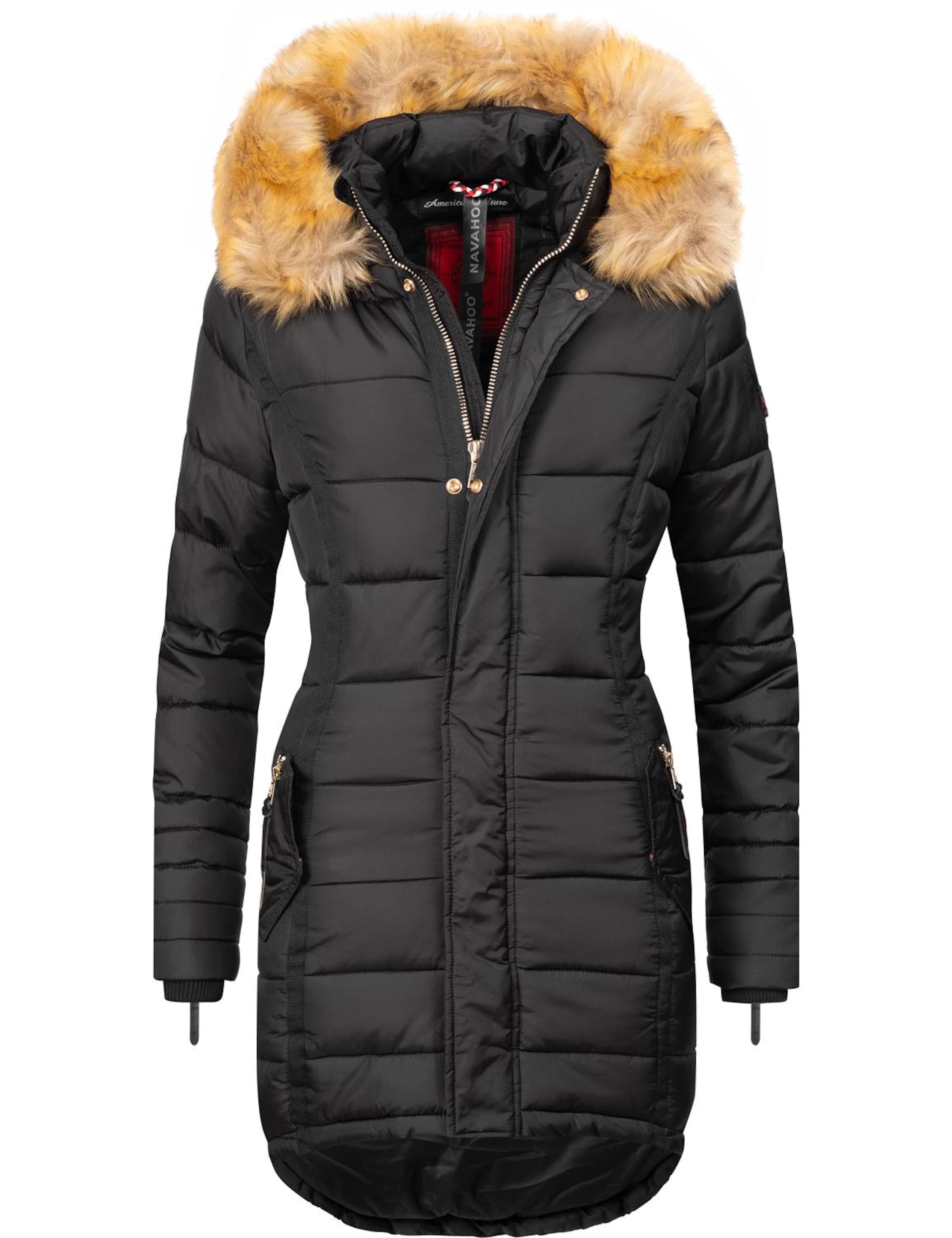 Cappotto invernale 'Papaya' di NAVAHOO in nero: frontale