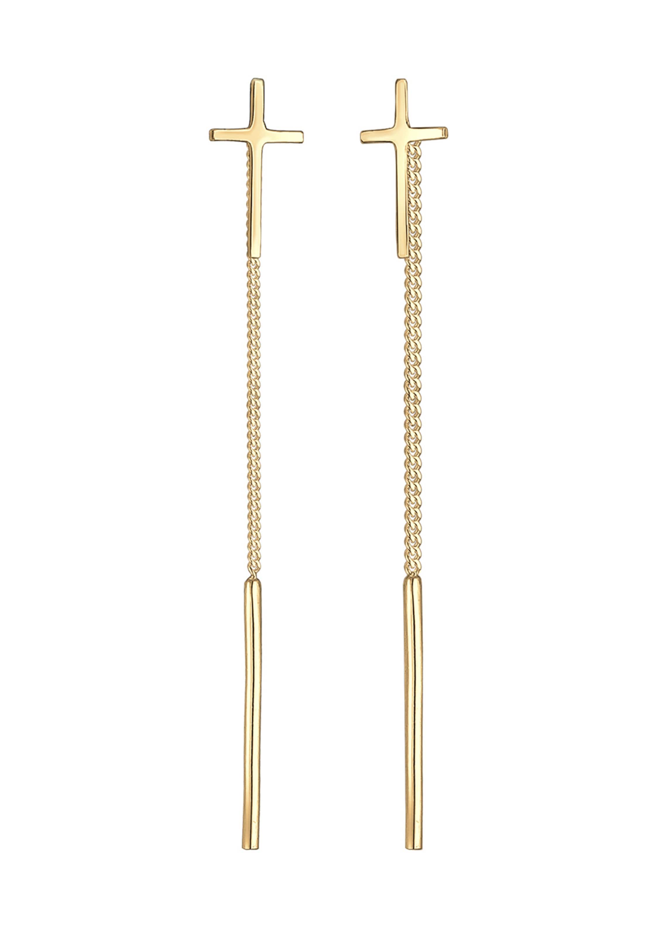 Boucles d'oreilles ELLI en or : devant