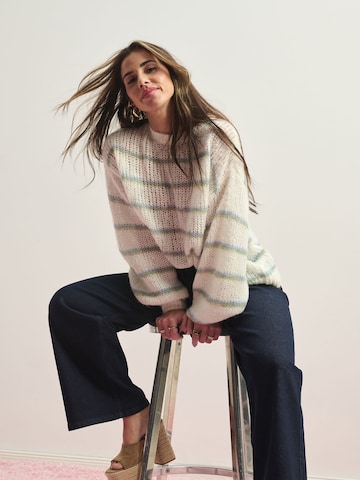 Pastel Stripe Knit Look