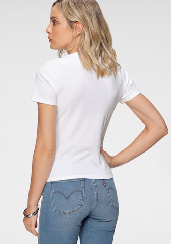 LEVI'S ® Тениска 'Rib Baby Tee' в бяло