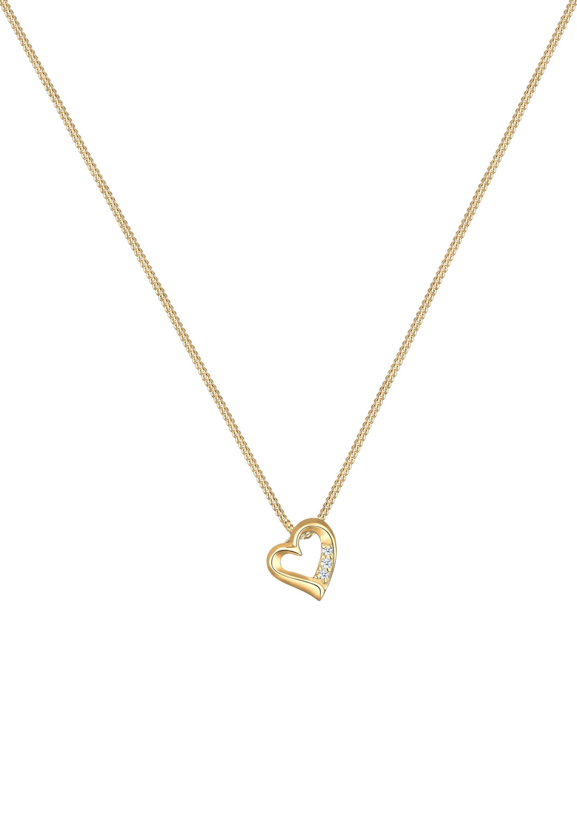 Elli DIAMONDS Kette 'Herz' in Gold