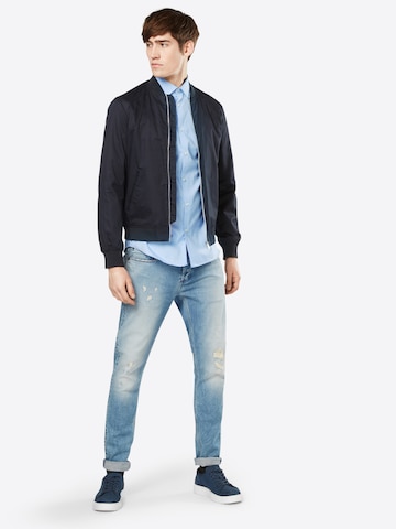 SELECTED HOMME Slim Fit Hemd 'Mark' in Blau