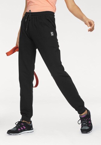 H.I.S Tapered Pants in Black: front