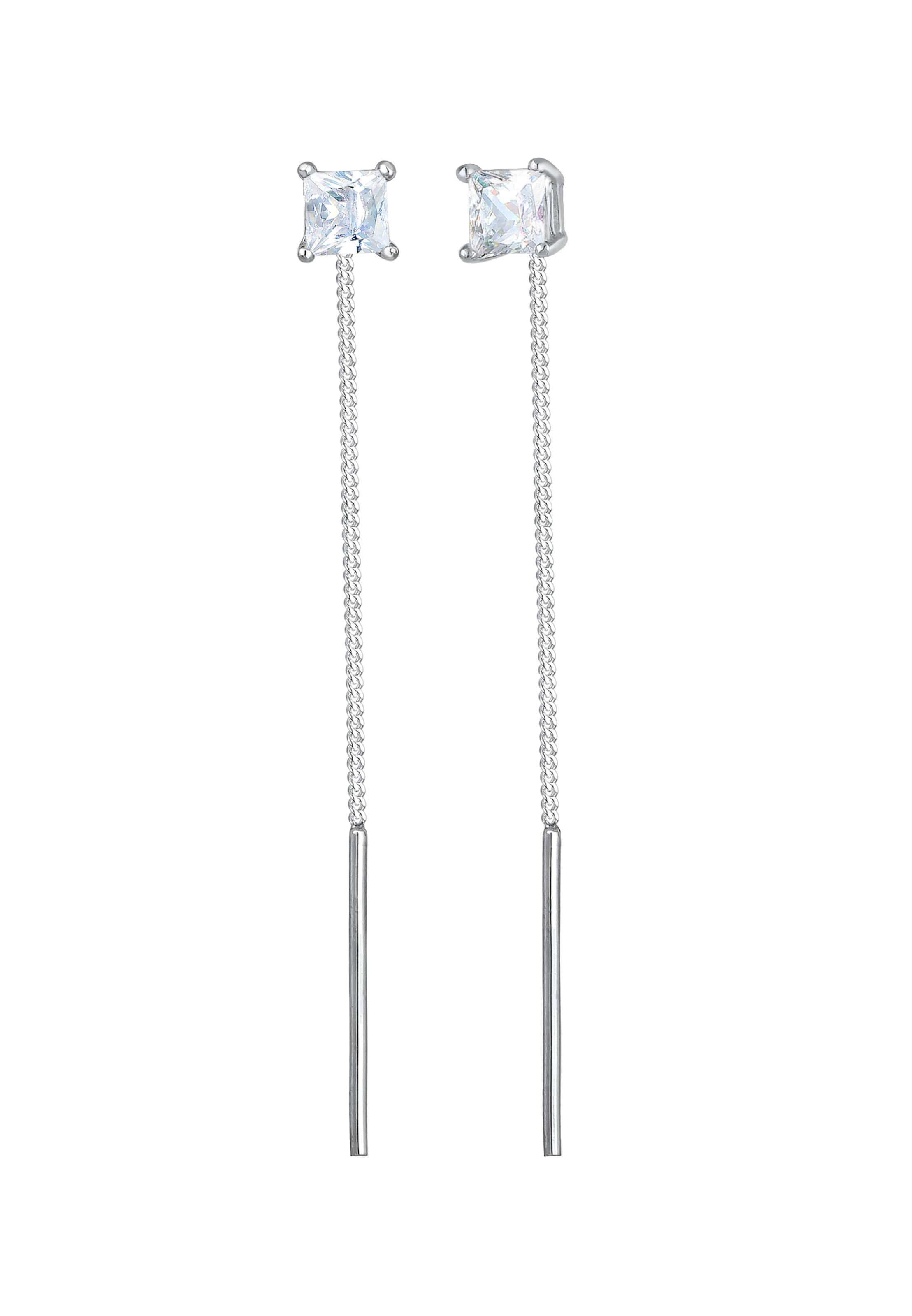 sidabrinė ELLI Auskarai: priekis