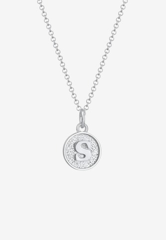 ELLI Necklace 'Buchstabe - S' in Silver