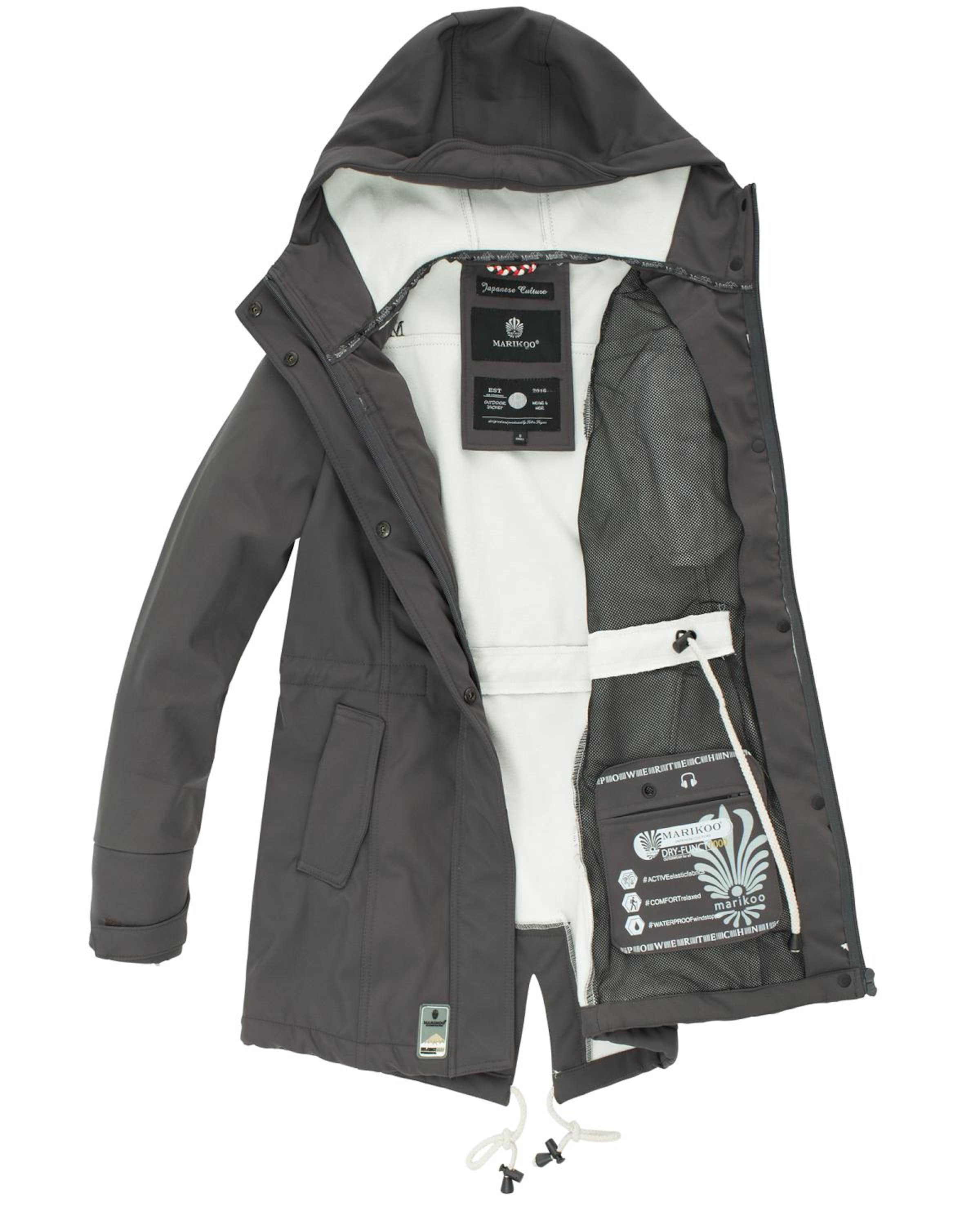 MARIKOO Funktionsfrakke 'Zimtzicke' i grå