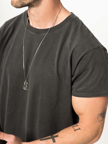 DAN FOX APPAREL - Ajuste regular Camiseta 'Luke' en gris