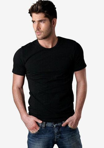 H.I.S Regular Shirt in Black: front