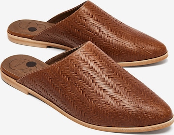 NINE TO FIVE Mules in Brown