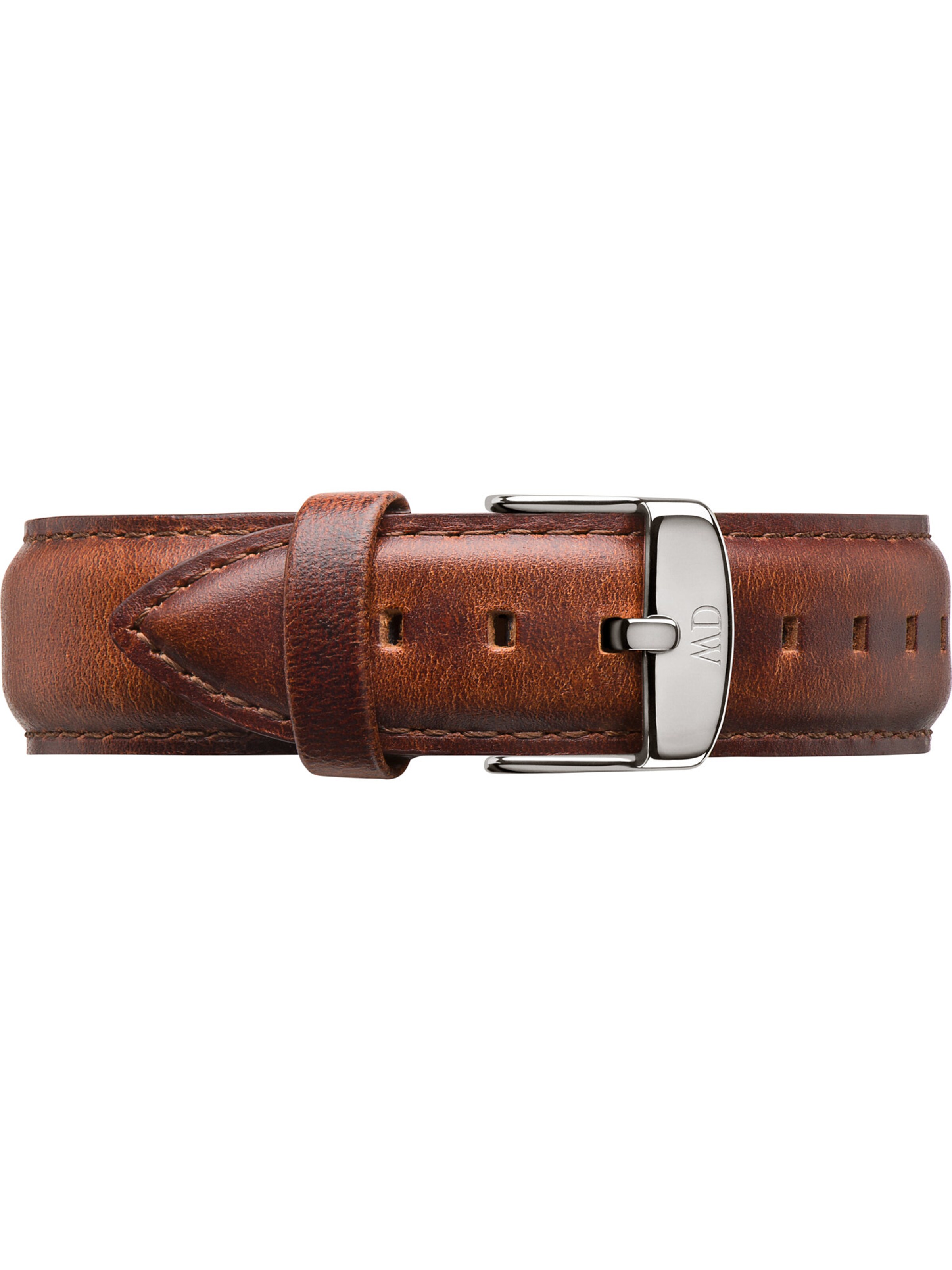 Daniel Wellington Lederband in Braun: Vorderseite