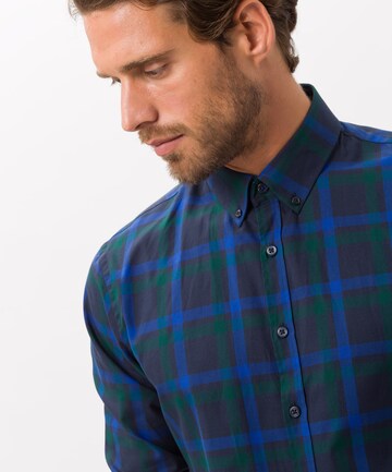 BRAX Regular fit Button Up Shirt 'Daniel' in Green