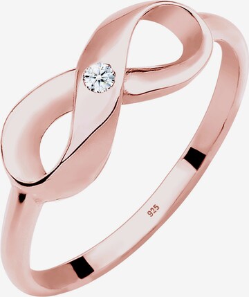 Elli DIAMONDS Ring 'Infinity Stein' in Goud: voorkant