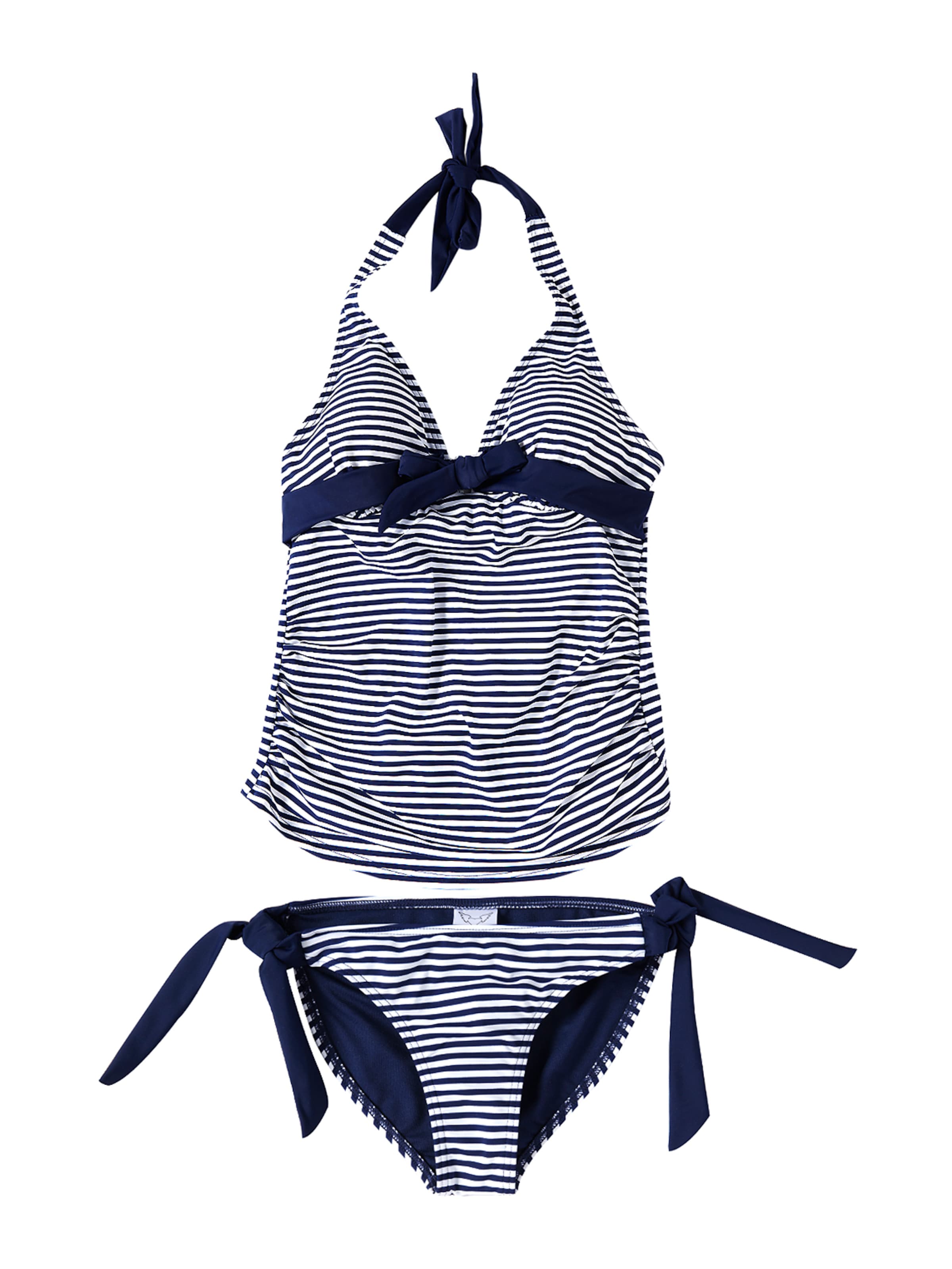 petit amour - Triángulo Tankini 'Annie' en azul: frente