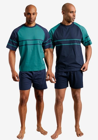 LE JOGGER Short Pajamas in Blue: front