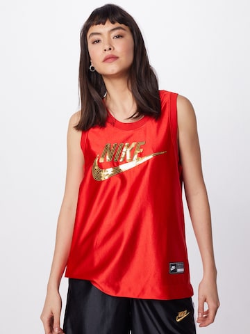 Top de la Nike Sportswear pe roșu: față