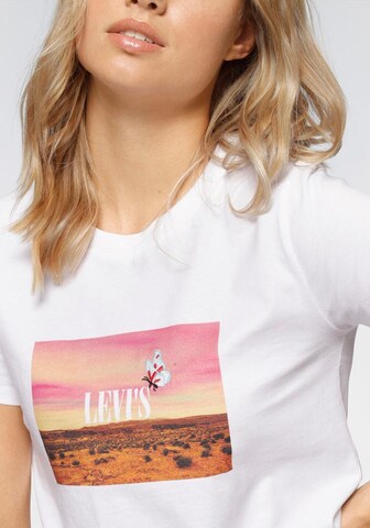 LEVI'S ® Paita 'Graphic Surf Tee' värissä valkoinen