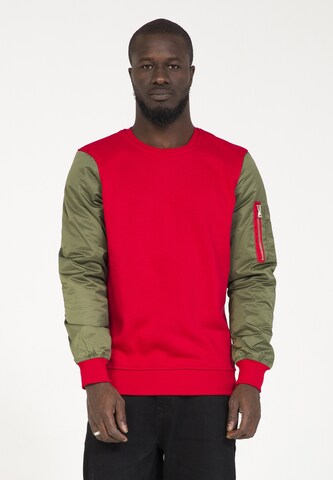 PLUS EIGHTEEN Sweatshirt in Red: front