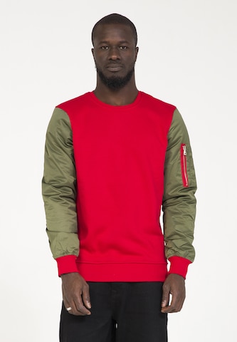 PLUS EIGHTEEN Sweatshirt in Rood: voorkant