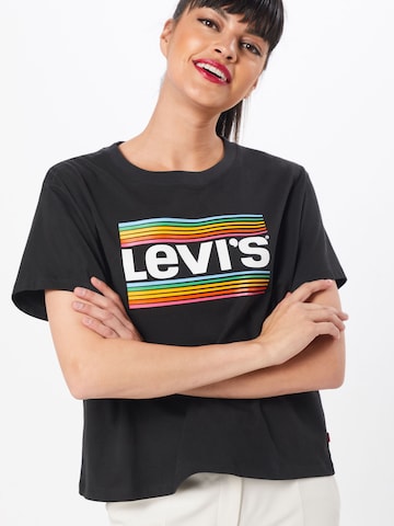 LEVI'S ® Koszulka 'Graphic Varsity Tee' w kolorze czarny