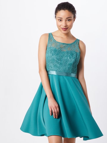 Robe de cocktail VM Vera Mont en bleu : devant