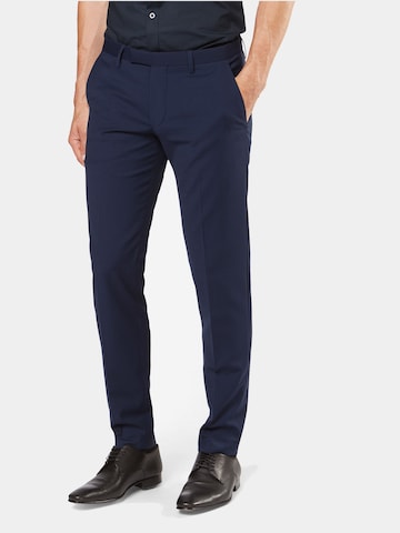 CINQUE Regular Trousers with creases 'Cipanetti' in Blue
