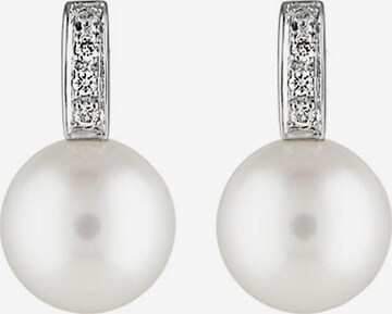 CHRIST Earrings in White: front