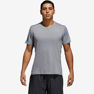 T-Shirt fonctionnel 'Response' ADIDAS PERFORMANCE en gris : devant