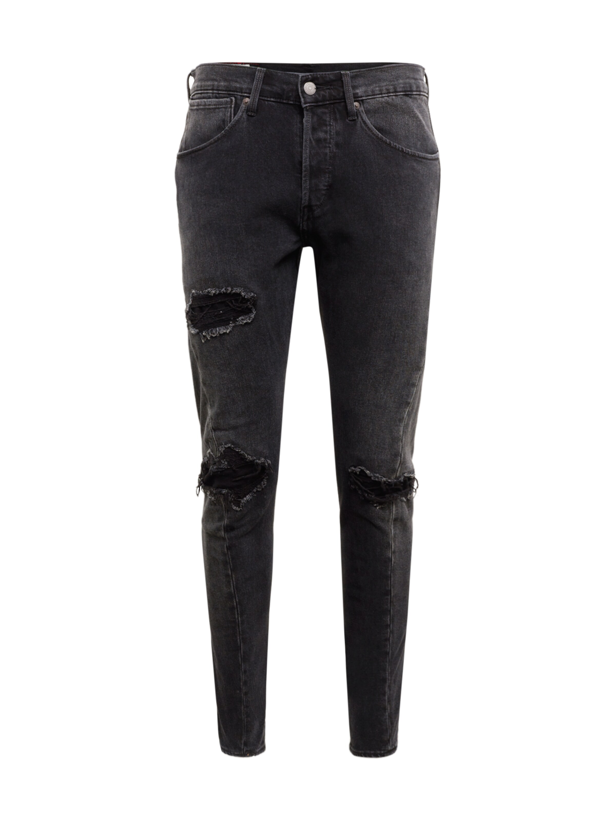 LEVI'S - Jeans 'LEJ512SLIMTAPER' in de kleur Black denim
