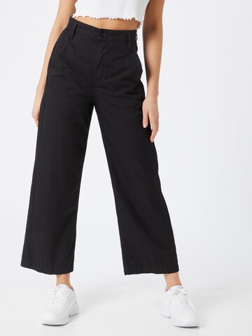 Wide leg Pantaloni 'Vitrif' de la G-Star RAW pe negru: față