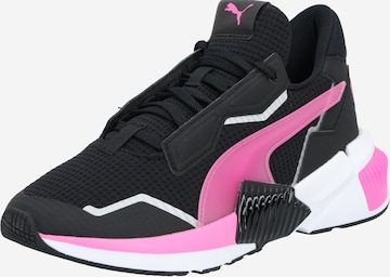 PUMA Athletic Shoes in Black: front