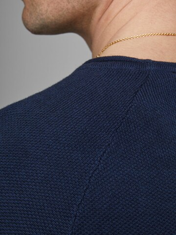 JACK & JONES Klasický střih Svetr 'Hill' – modrá