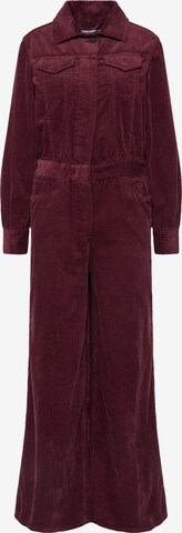 Kings Of Indigo Jumpsuit 'Ko-Na-Hana' in Red: front