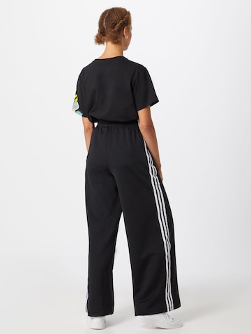 Wide leg Pantaloni de la ADIDAS ORIGINALS pe negru