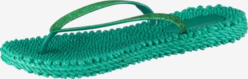 ILSE JACOBSEN Teenslipper 'Cheerful 01' in Groen: voorkant