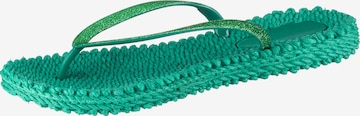 ILSE JACOBSEN T-Bar Sandals 'Cheerful 01' in Green: front