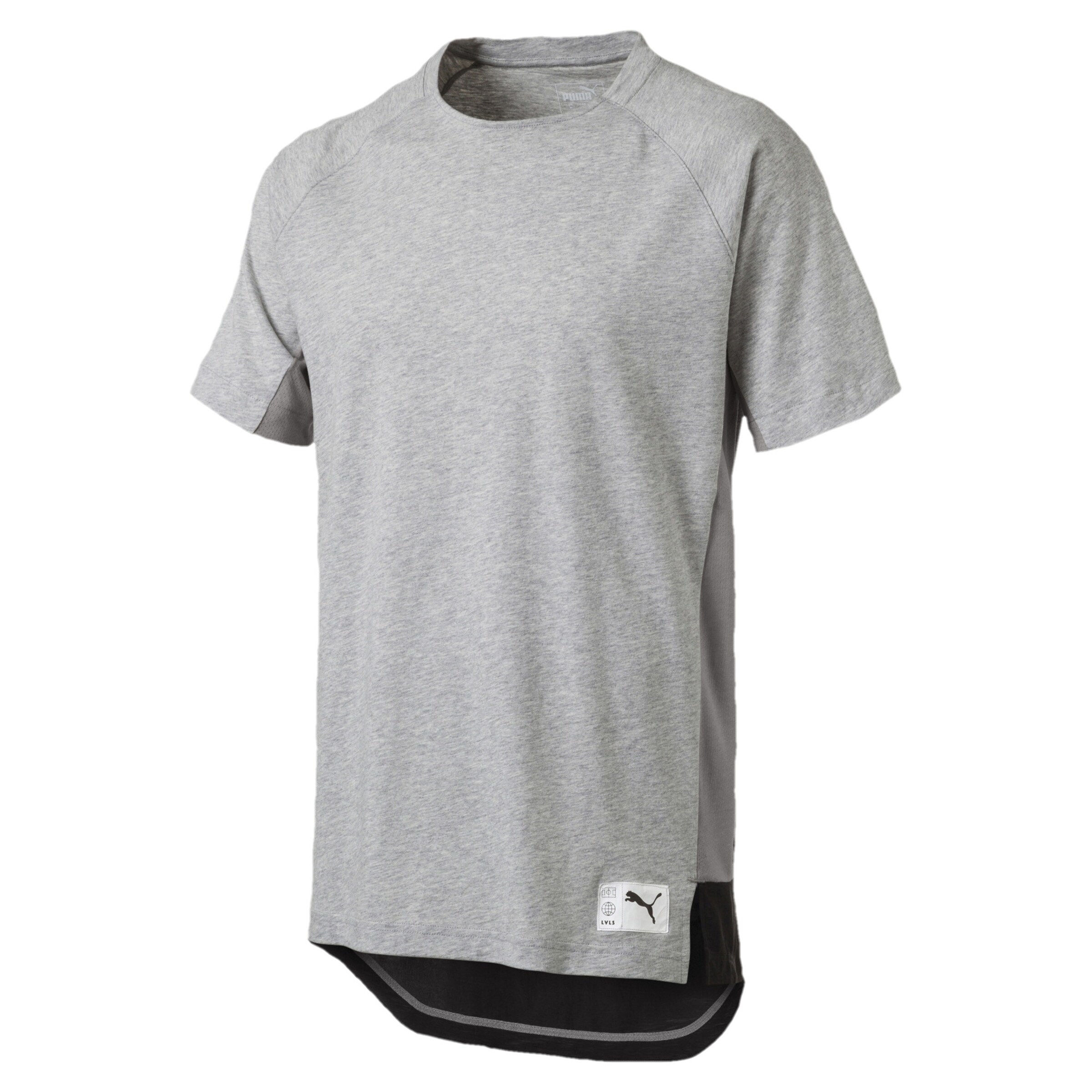 PUMA - Functioneel shirt in de kleur Grijs gemêleerd