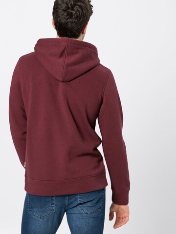 Sweat-shirt 'Jacob' JACK & JONES en rouge : derrière